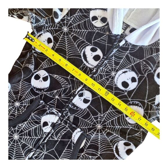 Disney Nightmare Before Christmas Jack Skellington Union Suit Fleece w Pockets S - Picture 5 of 16